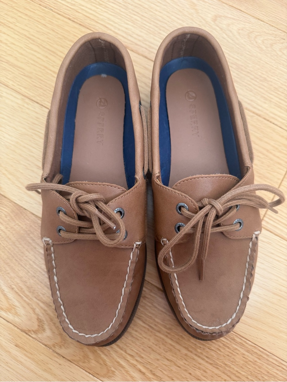 Sperry Tan Leather Women’s Lunaboat Boat Shoes